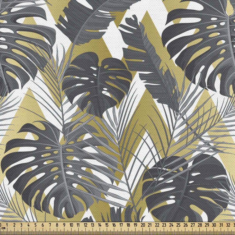 Tissu feuille Monstera, l 58 po x L 180 po