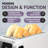 Inspirex 4-slice Touchscreen Toaster, White-122513336
