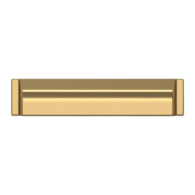 4422 Transitional Cup Pull, 6" CTC, Satin Brass