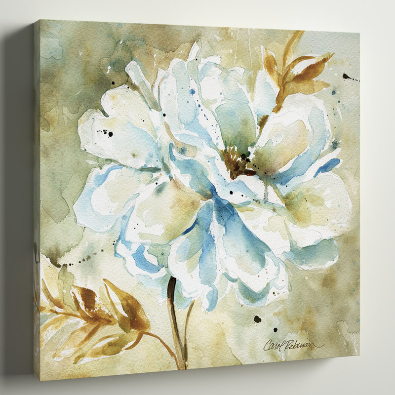 Dahlia - reproduction sur toile tendue, H 16 po x l 16 po x P 1,5 po