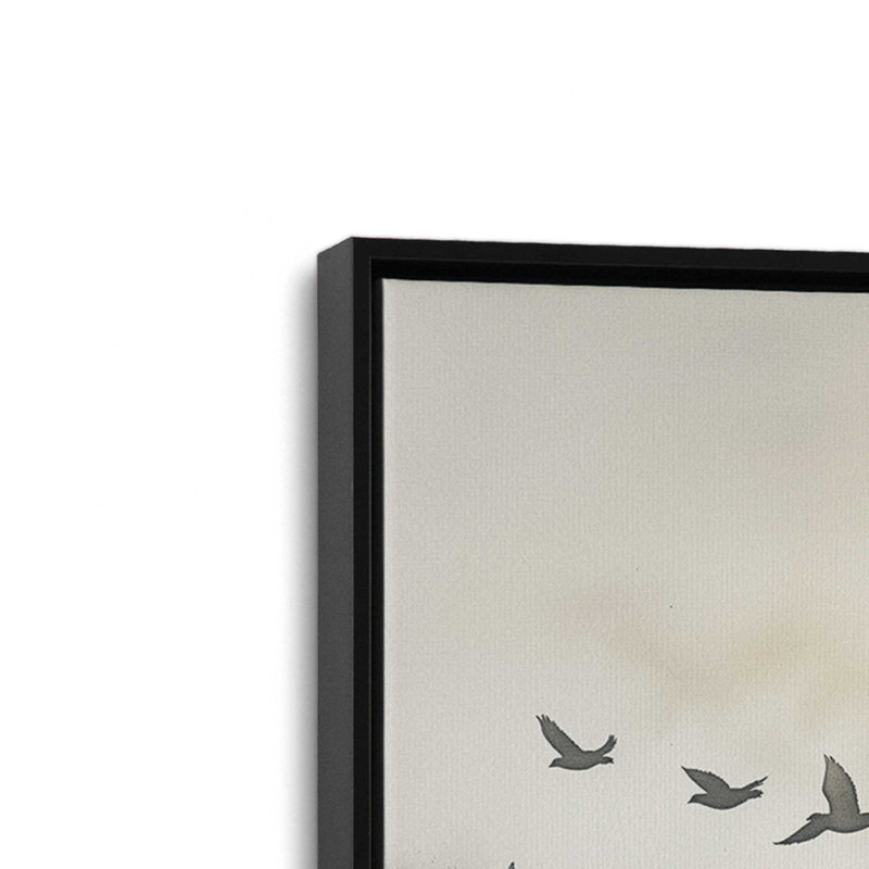 Impression sur toile Winged Wonders dans un cadre doré, 24 po x 36 po, Cadre noir satiné, H 32,75 po x l 48,75 po x P 1,75 po
