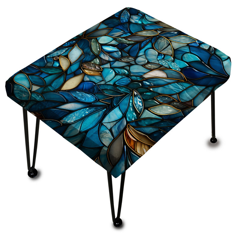 Motif océanique mosaïque tropicale - Repose-pieds rectangulaire tropical