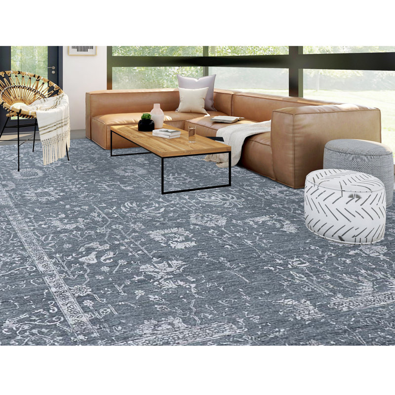 Wool Oriental Indoor Rug, Rectangle 6' x 9'
