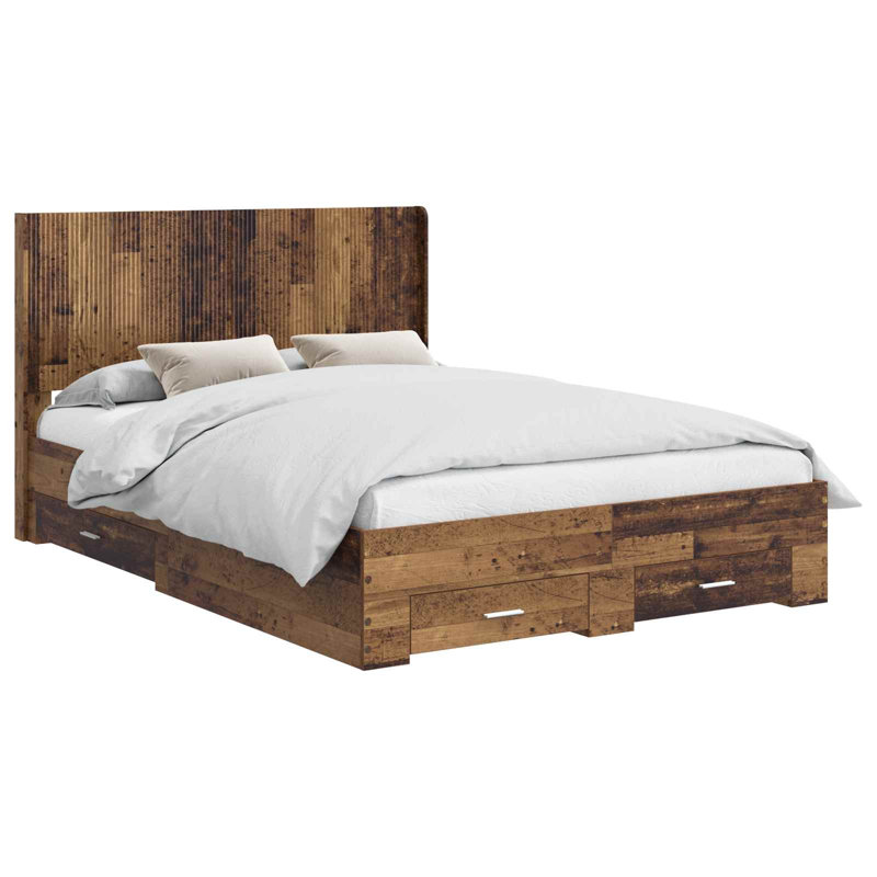 Bed Frame, Small Double (4'), Old Wood