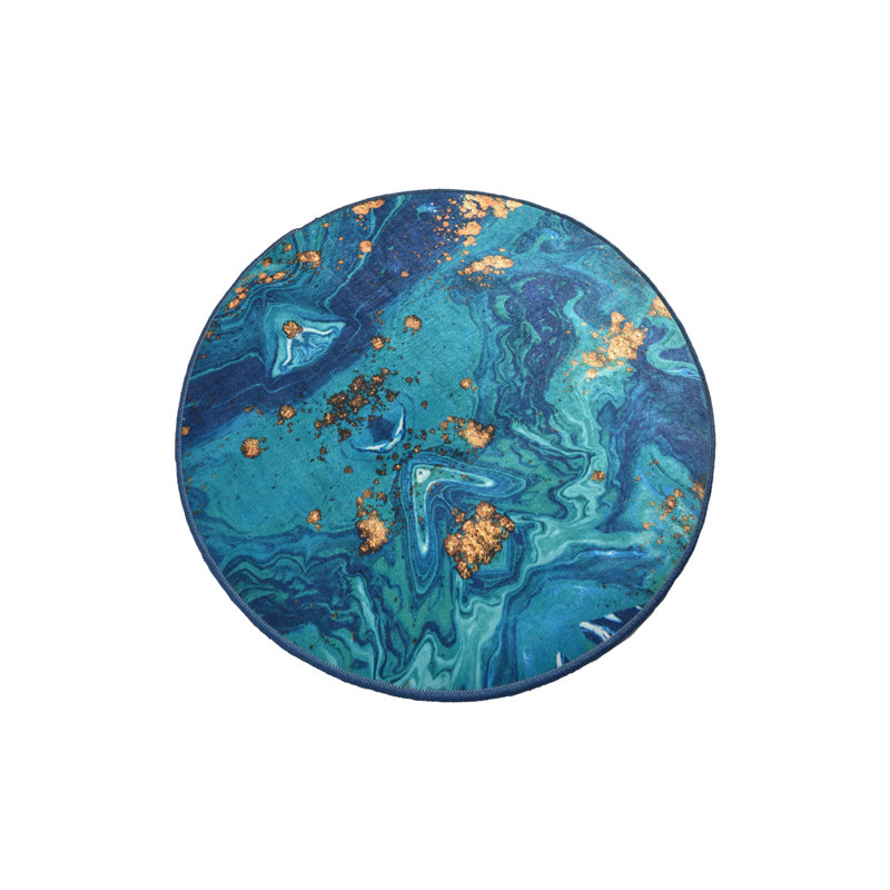 Round Elaine Shag 100cm X 100cm Area Rug