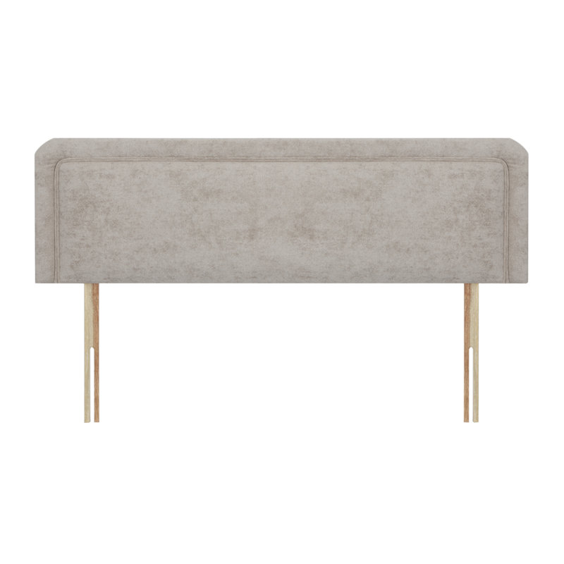 Wile Upholstered Headboard, Truffle, Double (4'6), Kensington