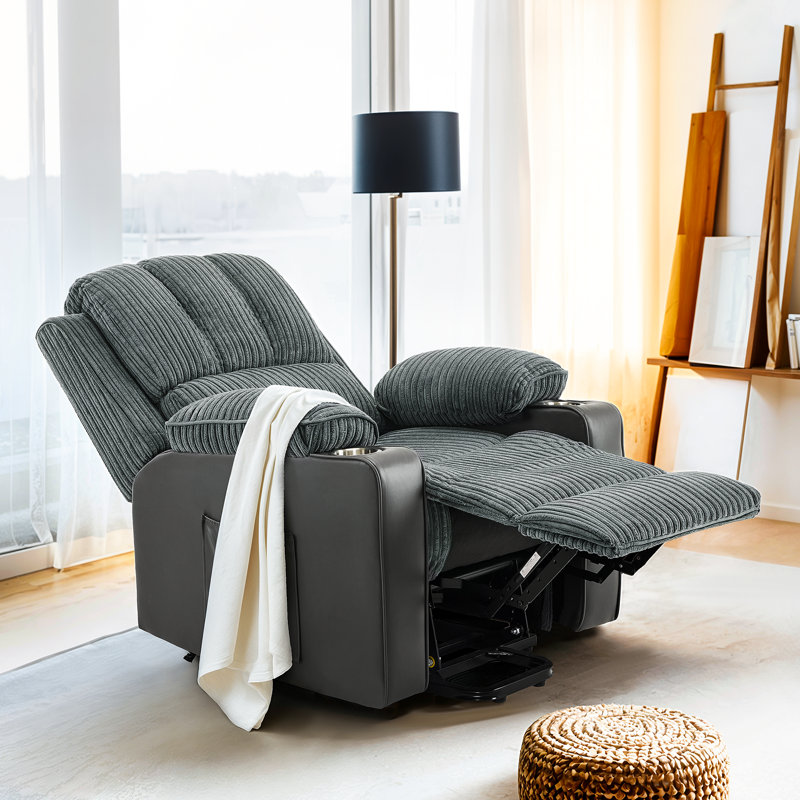Massage Chair with Lift, Heat Function and Footrest