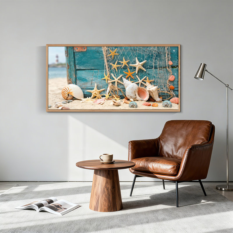 Tableau encadré sur toile, thème plage, 122 x 61 cm (48 x 24 pouces), 1 pièce, 48 x 24 pouces