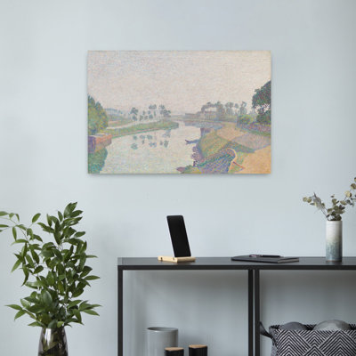 Contemporary Art Abstract Contemporary Architecture City Art by Wild Apple Portfolio - Wrapped Canvas Print