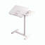 Bureau de chevet au-dessus du lit, support mobile pour ordinateur portable avec plateau inclinable et hauteur réglable pour le lit ou le canapé, blanc-233981131-233981110