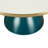 30" Round Coffee Table Glass/Sintered Stone Top With Brushed Rim And Tempered Glass Base-109375842-109375845