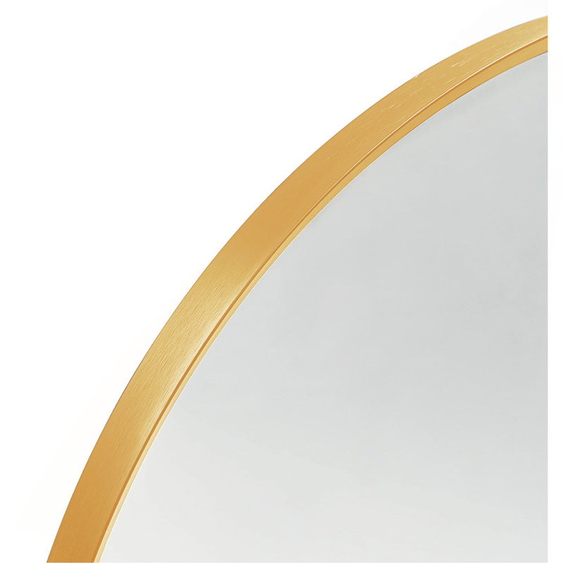 Miroir arqué 24 po x 36 po pour salle de bain, Doré