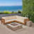 Ajanai 4 - Person Modular Patio Conversation Sets with Cushions-1201368089
