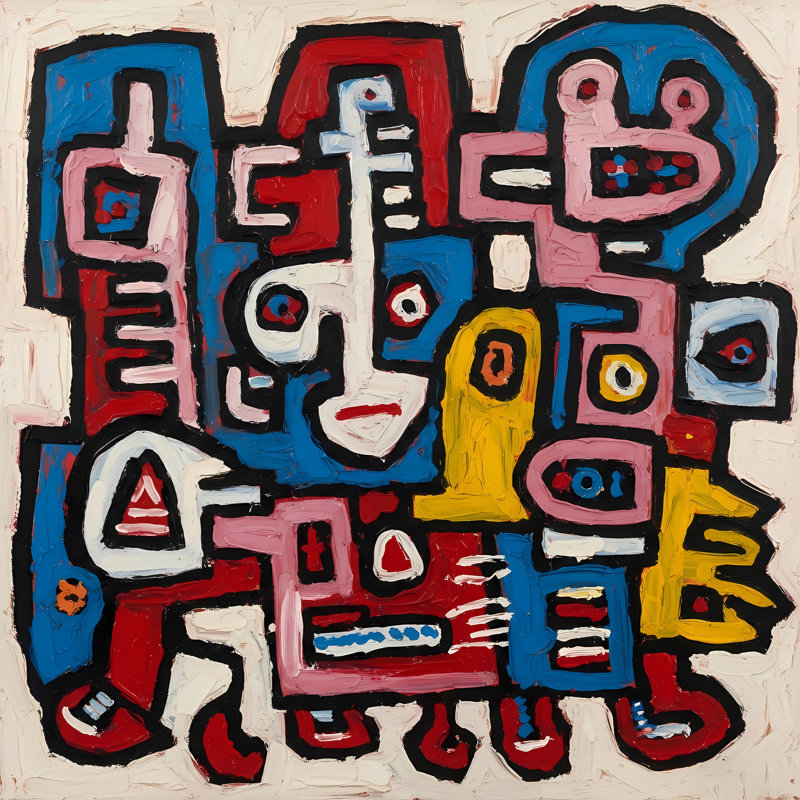 Totem Spirits, 24" H x 24" W