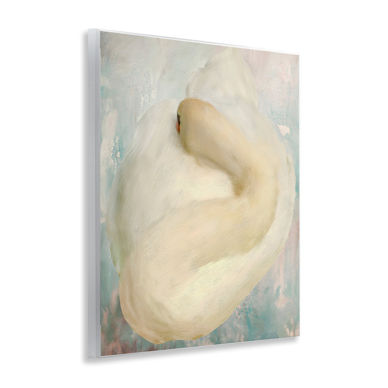 Art abstrait sur plaque de cygne enroulé, design par Porter Hastings