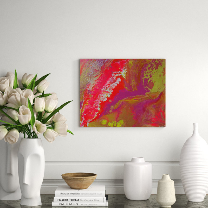 'Aerial Intricacies' - Wrapped Canvas Painting Print