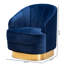 Velvet Swivel Barrel Chair-779487696