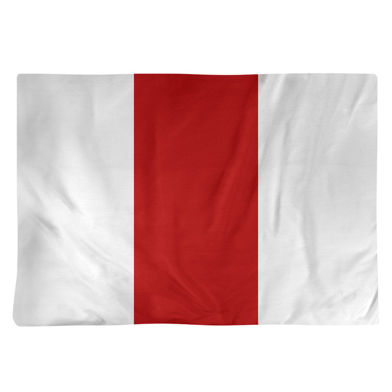 Récapitulatif de 18 po Ohio Football Nut, Blanc / milieu écarlate, Sergé de coton