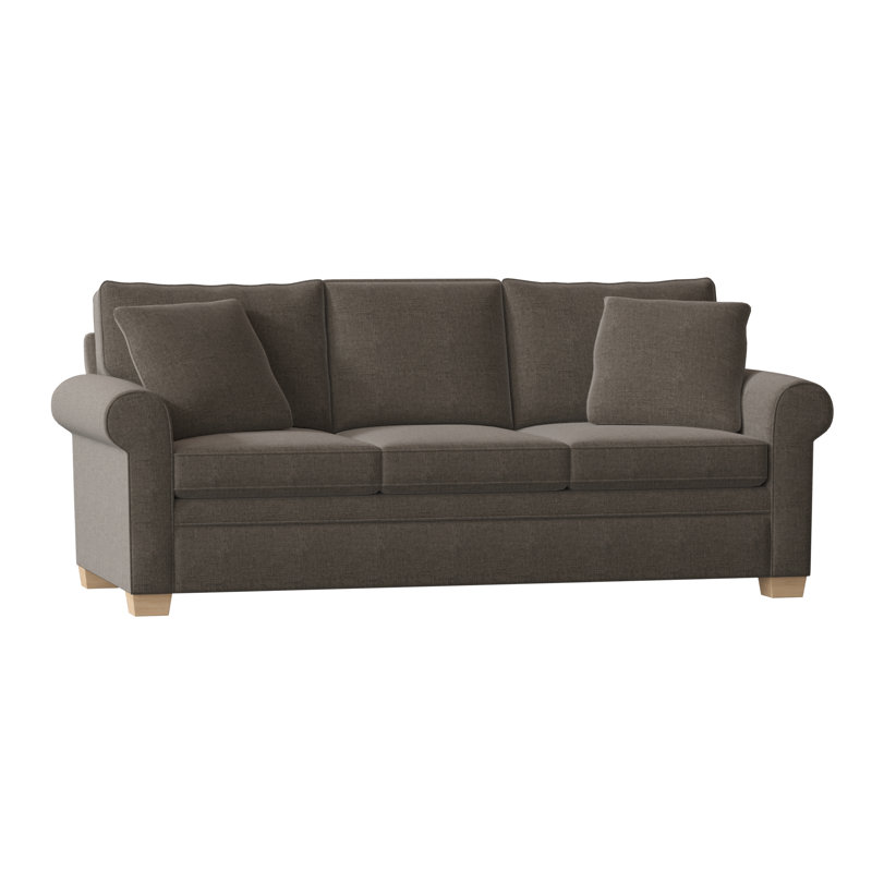 Quaker Upholstered 84'' Sofa, Unfinished, Jango Mushroom