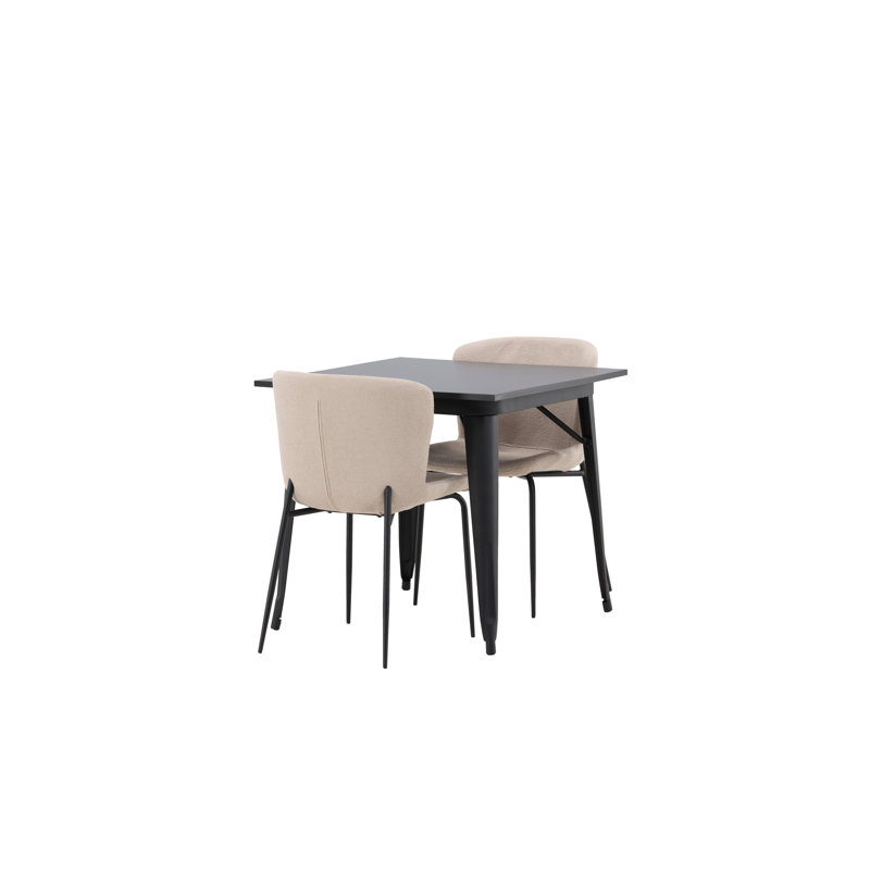 Trejo 2 - Person Dining Set, Beige, Beige