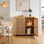Buffet moderne en rotin 39,4 po Pfarr-2133735588