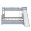 Lit superposé avec tiroirs, glissade, tablettes, échelle-1282093063
