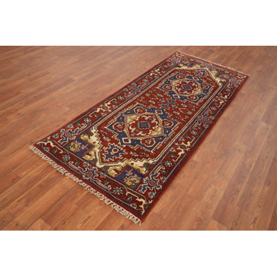 Geometric Traditional Indian Rug 3x6