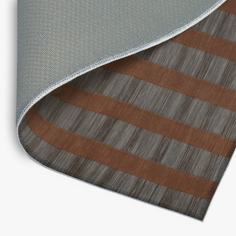 Tapis d'intérieur et d'extérieur à carreaux brun, Rectangulaire 2 pi x 3 pi