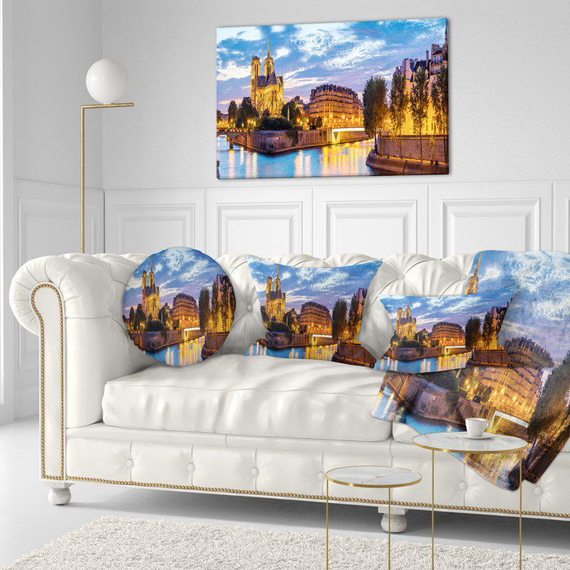 Coussin décoratif cathédrale Notre Dame
