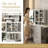 Medium White Makeup Vanity With Led Mirror And Drawer
