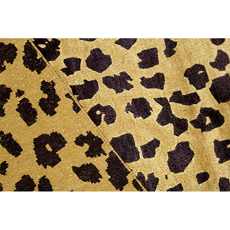 Hand-Knotted High-Quality Gold and Black Area Rug