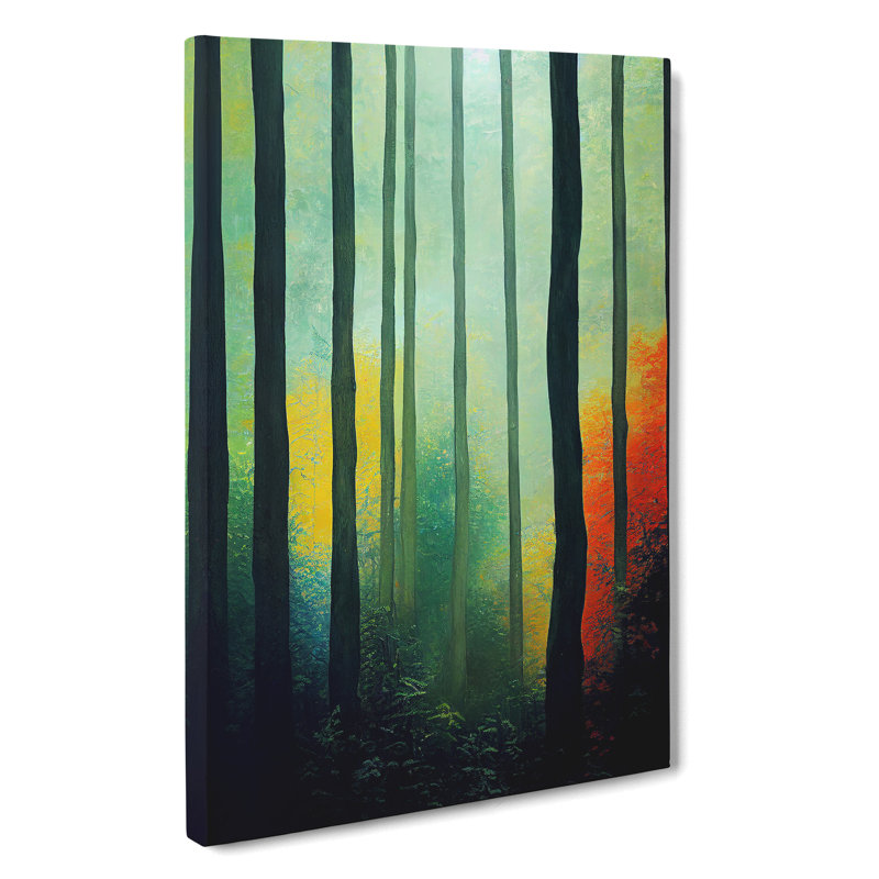 Breathtaking Forest - Wall Art, Wrapped Canvas, 50cm H x 35cm W x 3cm D, No Matte