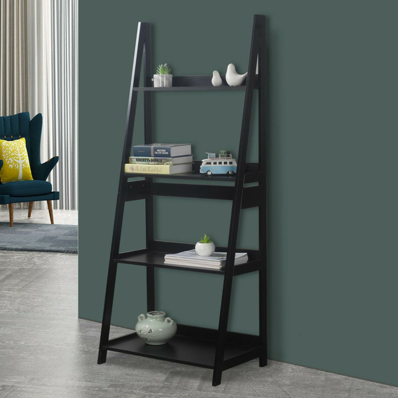 Alexias Ladder Bookcase, Black