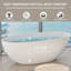 Baignoire de trempage autoportante à surface solide