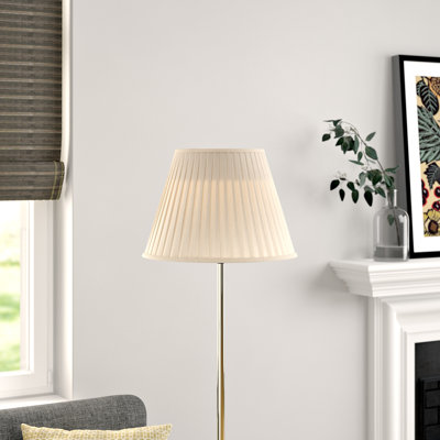 30cm H Cotton Empire Lamp Shade ( Screw On ) in Taupe