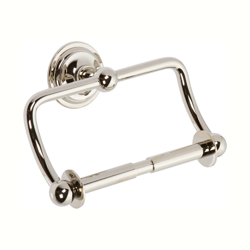 London Terrace Hanging Toilet Paper Holder, Polished Nickel