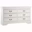 Commode blanche traditionnelle de style Louis Phillippe
