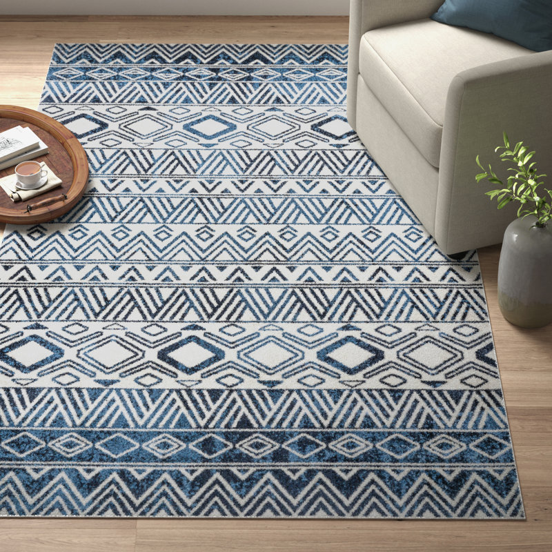 Tapis aztèque lavable à la machine Lucci SpinClean, Rectangle 4 pi x 6 pi