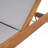Outdoor Acacia Wood Chaise Lounge With Weather-Resistant Polyester Cushion, Adjustable-1082209150
