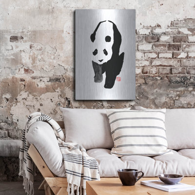 "Panda" par Pechane sur métal