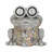 Kellianne Playful Frog Polyresin Garden Statue Piece for Garden Decor - Compact Yard Sculpture with Goggles for Outdoor Statue Display - 12", Gray & Green-1731453689