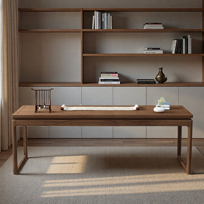 Solid wood desk for writing and calligraphy
