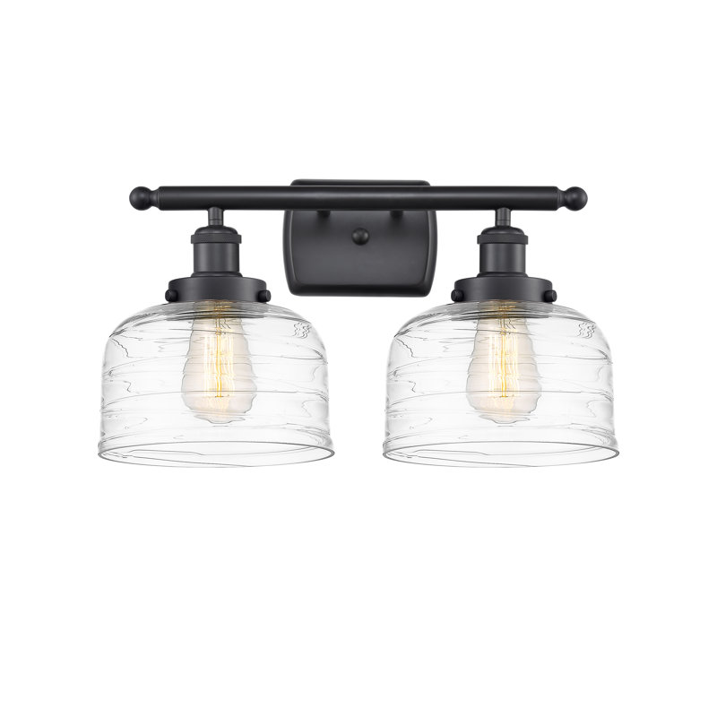 2 - Light Dimmable LED Bath Bar, Matte Black