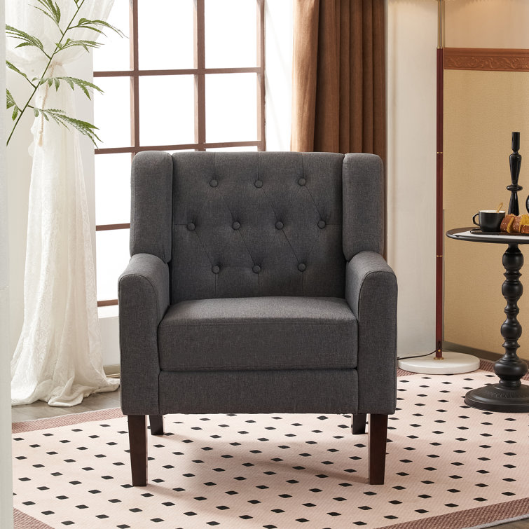 29 inches Wide Tufted Polyester Armchair