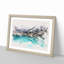 The Almaty Lake in Kazakhstan - Picture Frame Painting Print-56855153-56855149