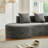 Boneless Curved Sectional Sofa with pillows-1881852598