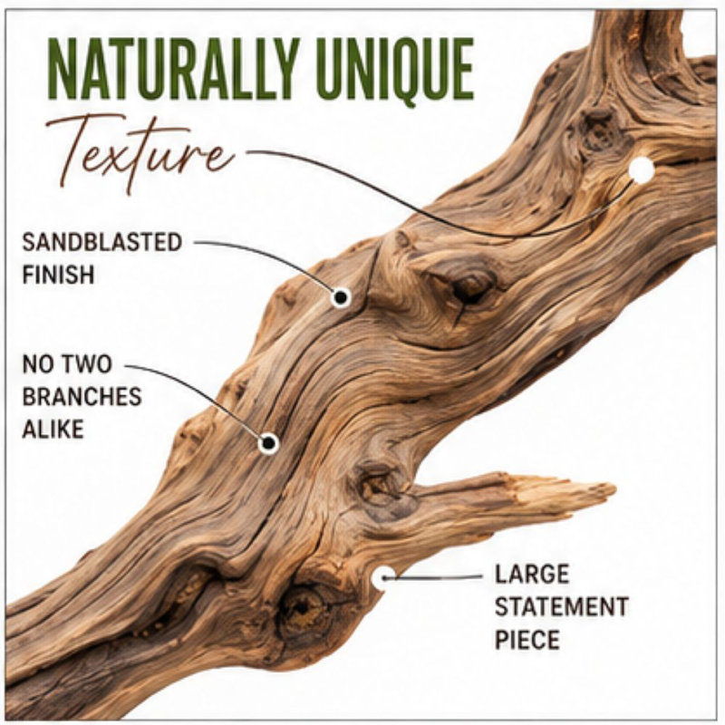  Natural California Driftwood Branch, 36-Inch