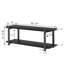 Banc de rangement moderne en bois et métal pour couloir-1819656427