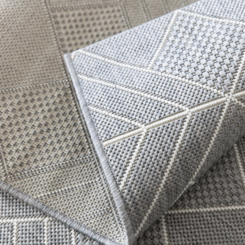 Pleione Geometric Indoor / Outdoor Area Rug, Rectangel 80 x 150cm