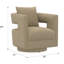 Fauteuil pivotant brun clair-886179193